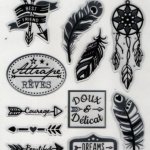 Stickers métallisées 13 pièces
